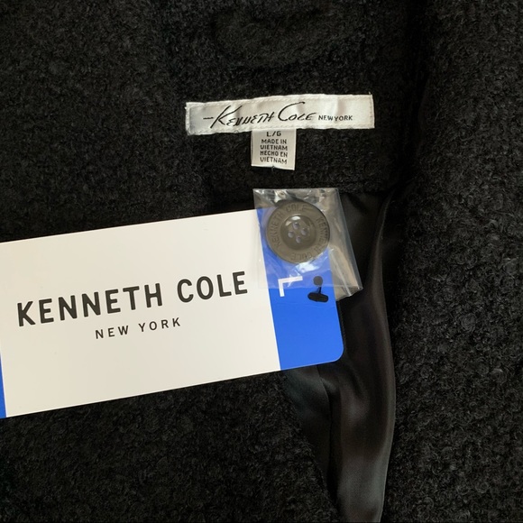 *NEW* Kenneth Cole Boucle Wrap Trench Coat - Picture 11 of 16